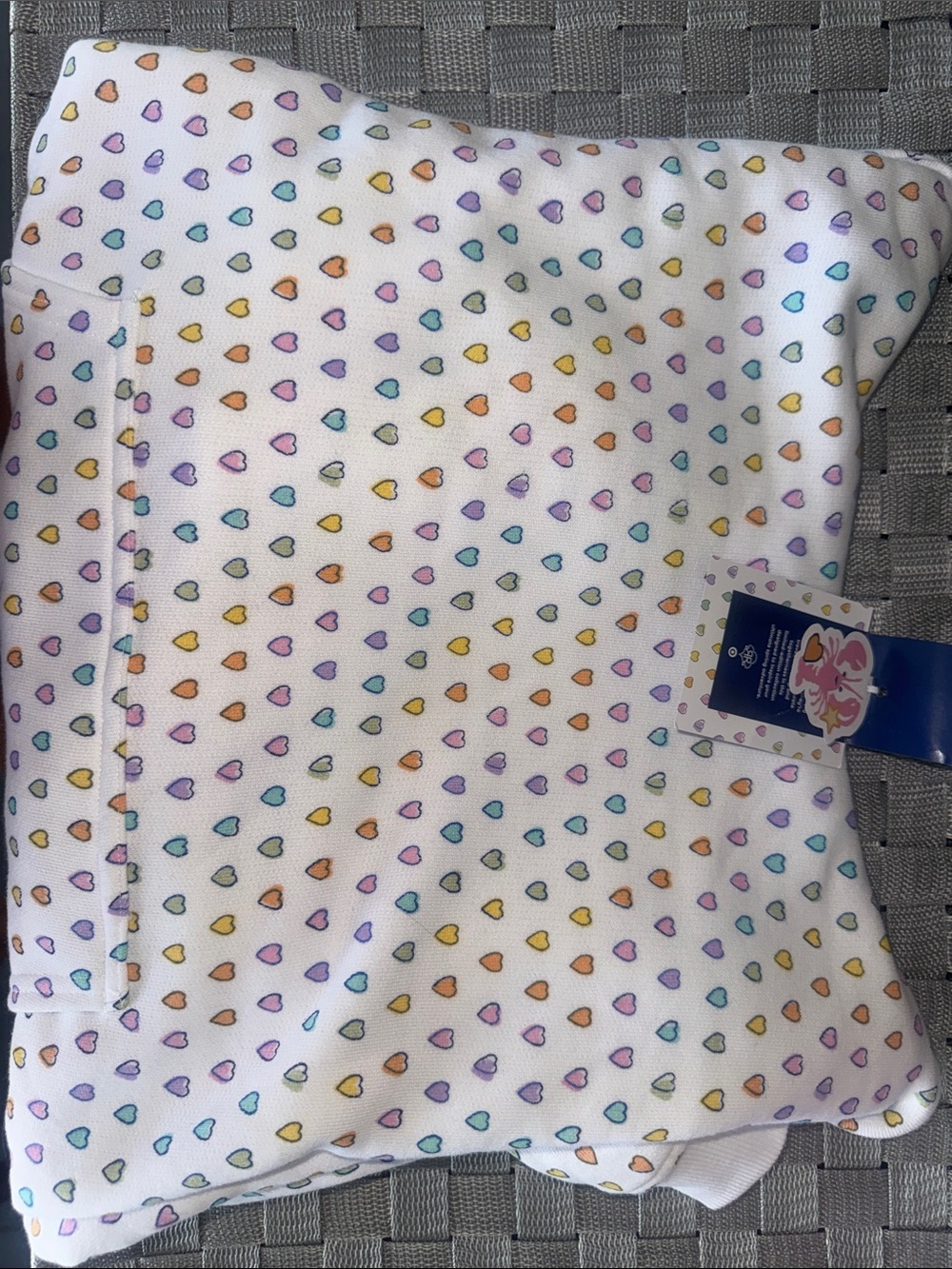 Roller Rabbit Multicolor Heart Print Women's hoodie NWT SIZE XS